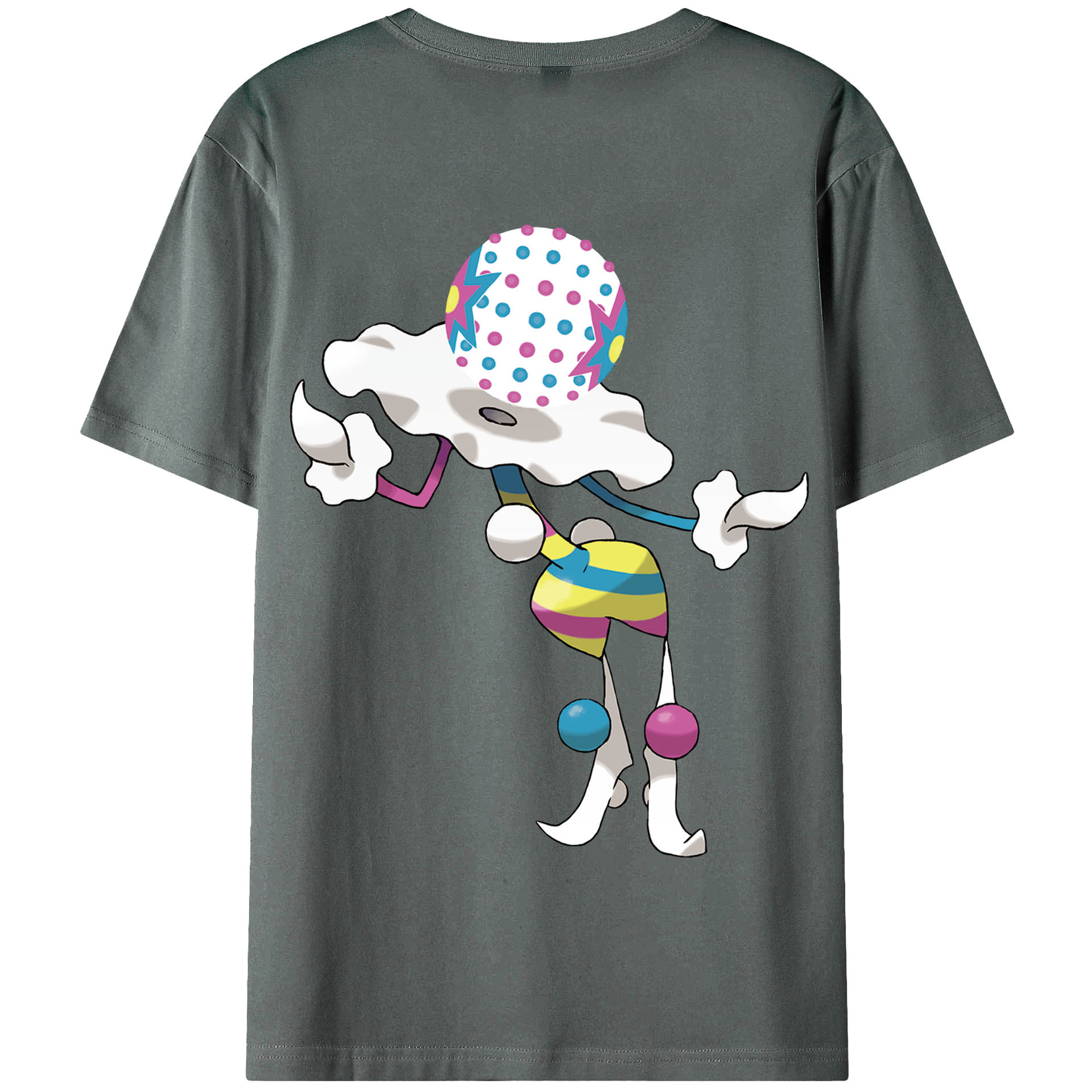 （画像用） ポケットモンスター Pokémon 綿100％半袖Tシャツ（背面プリント）